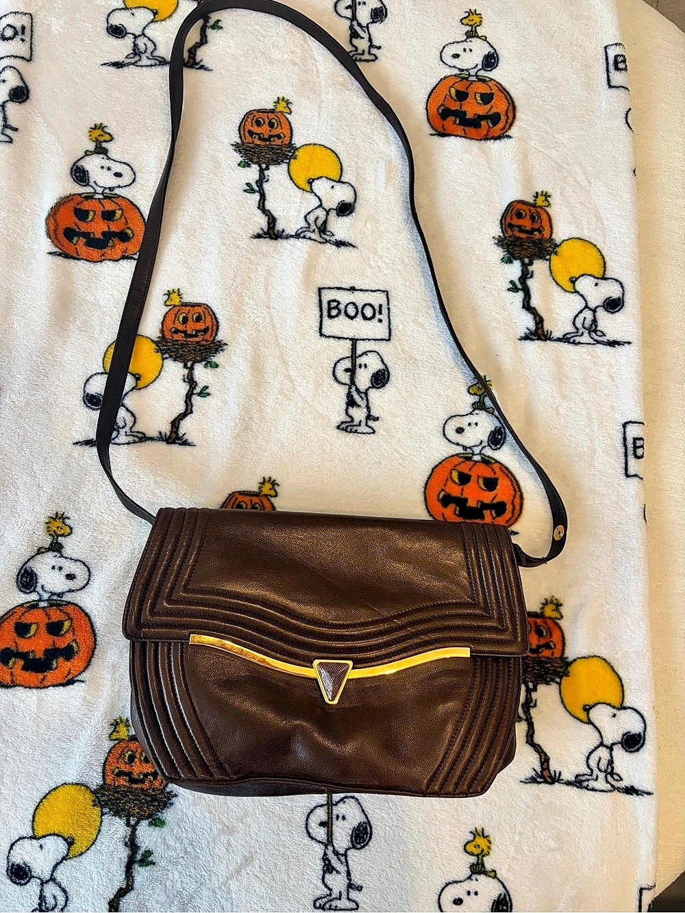 BALLY Brown Leather Shoulder Bag